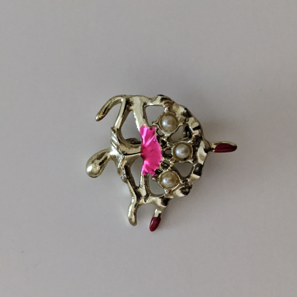 Vintage Ballerina Brooch Pin